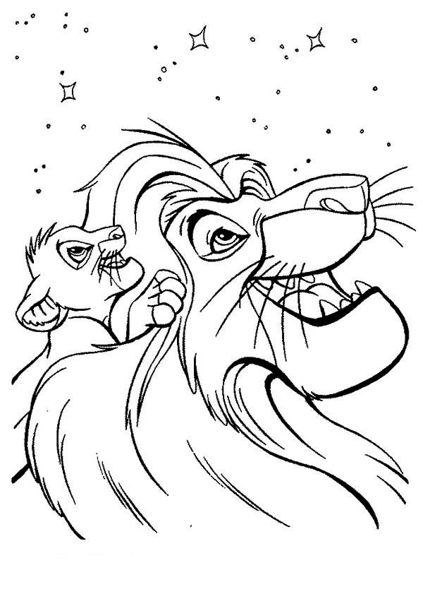 600x848 Mufasa And Simba Looking