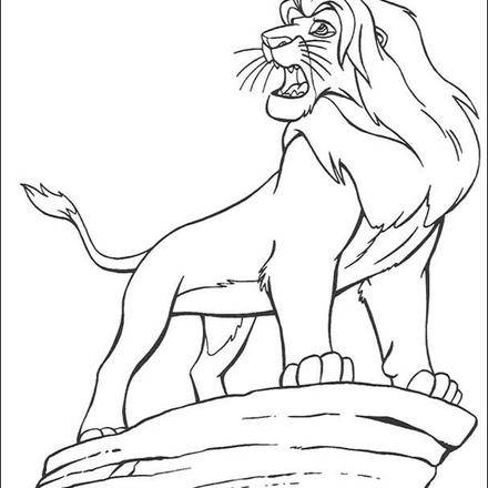 440x440 The Lion King Coloring Page Free Download