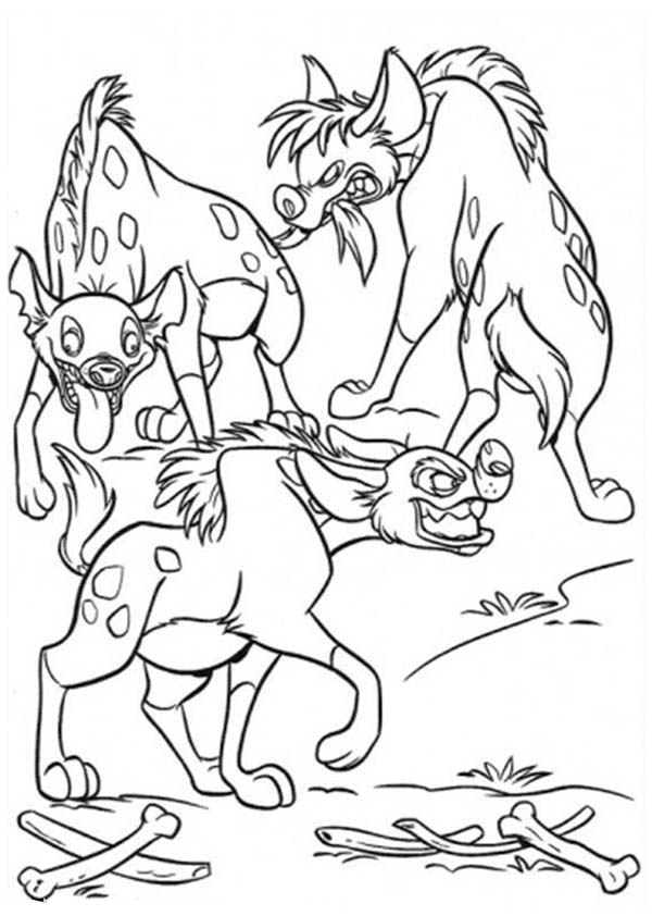 600x842 Hungry Hyena Coloring Pages
