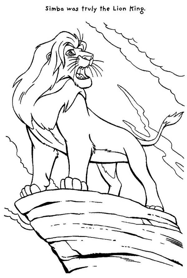 600x891 Mufasa Roar The Lion King Coloring Page Mufasa Roar The Lion King
