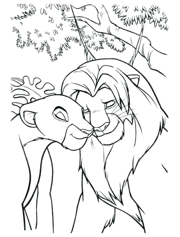 600x786 Nala Coloring Pages Coloring Pages And In Love The Lion King