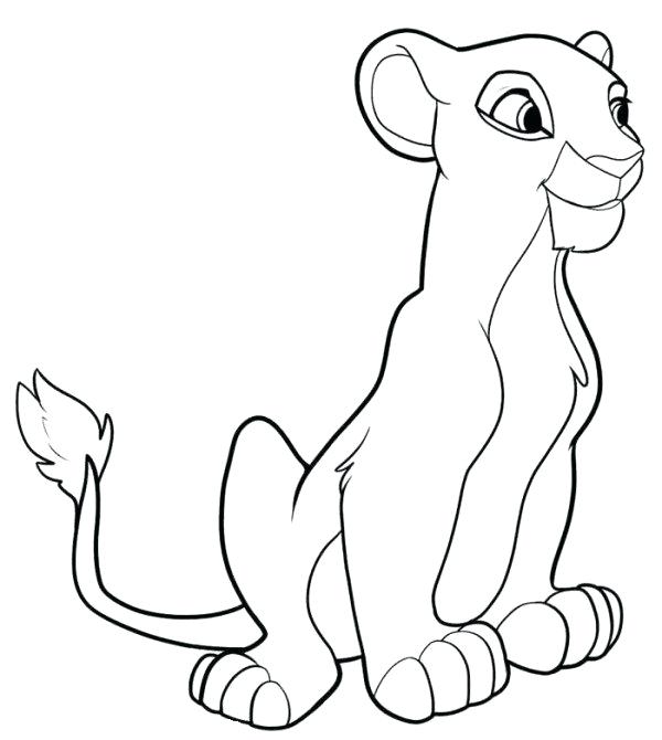 600x670 Nala Coloring Pages The Lion King Coloring Page Nala Coloring