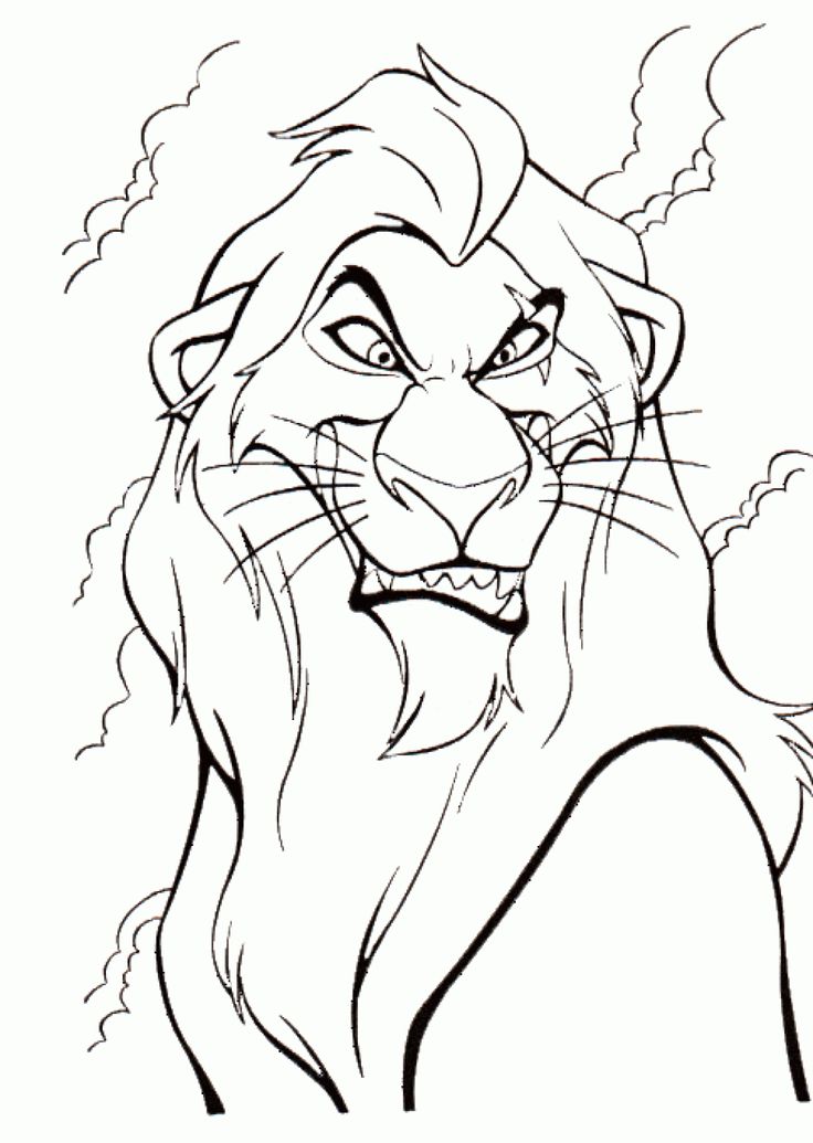 Lion King Scar Coloring Pages