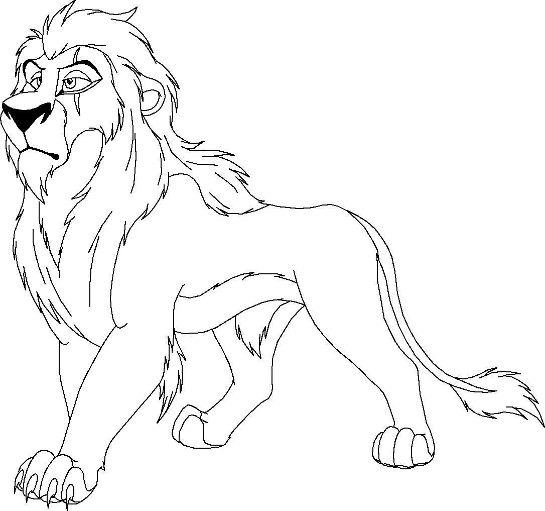 1086x1017 Scar Sad Coloring Pages For Kids Lion King Mufasa