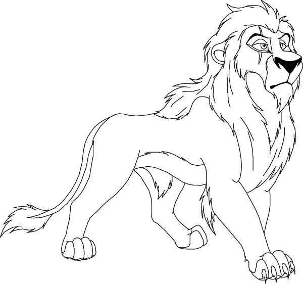 600x562 Scar From The Lion King Coloring Page Color Luna