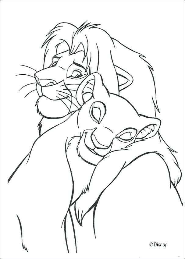 607x850 Simba Coloring Pages And Reunited And Coloring Page Coloring Pages