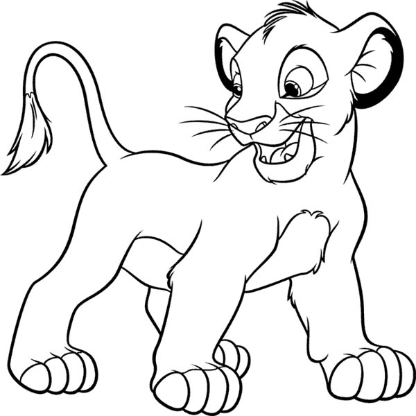 600x600 Simba From The Lion King Coloring Page Color Luna