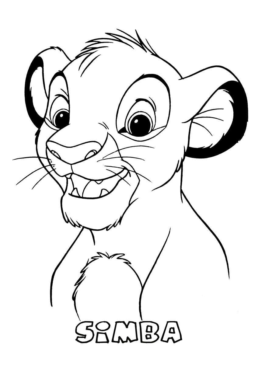 848x1200 Simba3 The Lion King Coloring Page