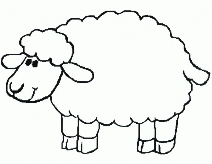 869x674 Lamb Coloring Page Picture High Def Pages Easter Colouring Chop