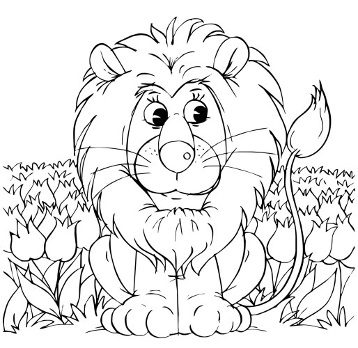 514x500 Lion Coloring Pages Lion And Lamb Coloring Pages Kids Coloring Pages