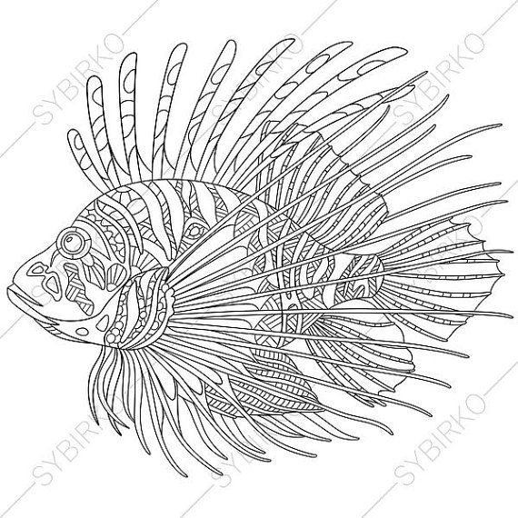 Lionfish Coloring Page