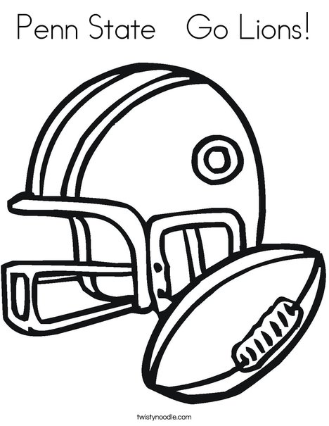 468x605 Penn State Go Lions Coloring Page