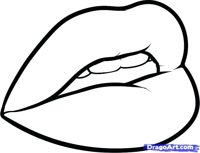 832x636 Lip Coloring Lip Coloring Page Sendflare.co