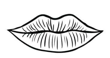 367x195 Kissing Lips Coloring Page Coloring Pages For Girls