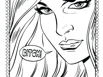 440x330 Lips Coloring Pages Pop Art Coloring Sheets Pop Art Coloring Lips