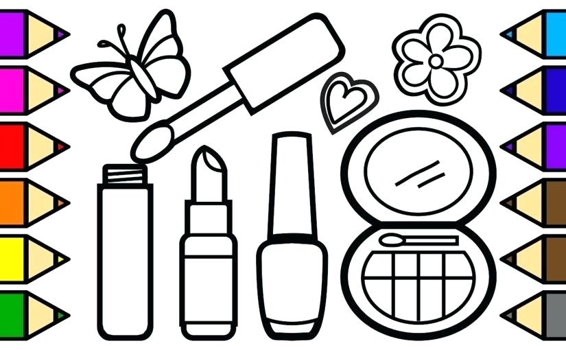 825x510 Lipstick Coloring Pages Gorgeous Makeup Coloring Pages Coloring