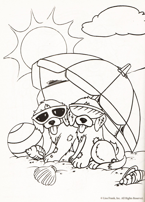 500x694 Free Lisa Frank Dog Coloring Pages