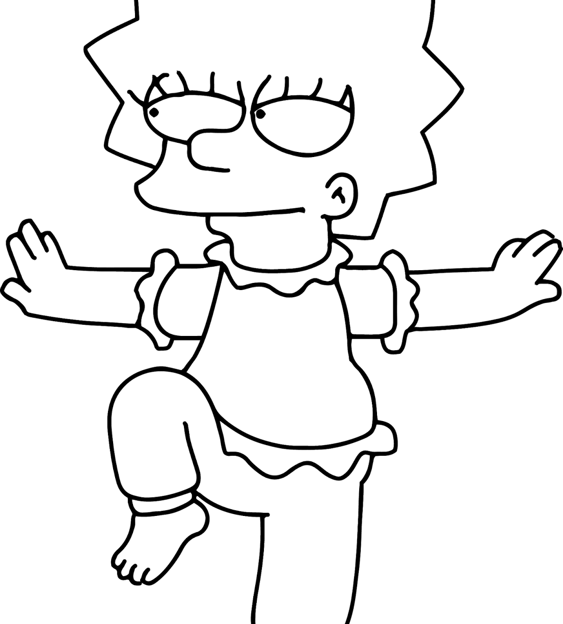 1105x1224 The Simpsons Coloring Pages Printable General For Kids Color Free
