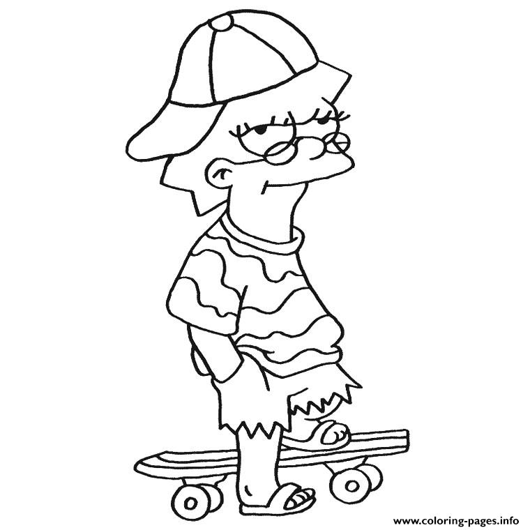 760x760 Tv Simpson Coloring Pages Printable