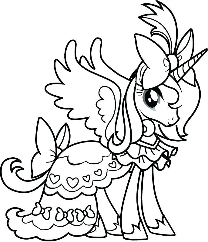 686x800 Free Printable Kids Coloring Pages Great My Little Pony Color Lit