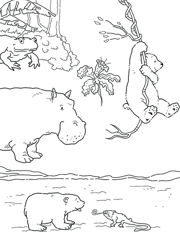600x827 Polar Bears Coloring Pages Polar Bear Coloring Pages Polar Bear