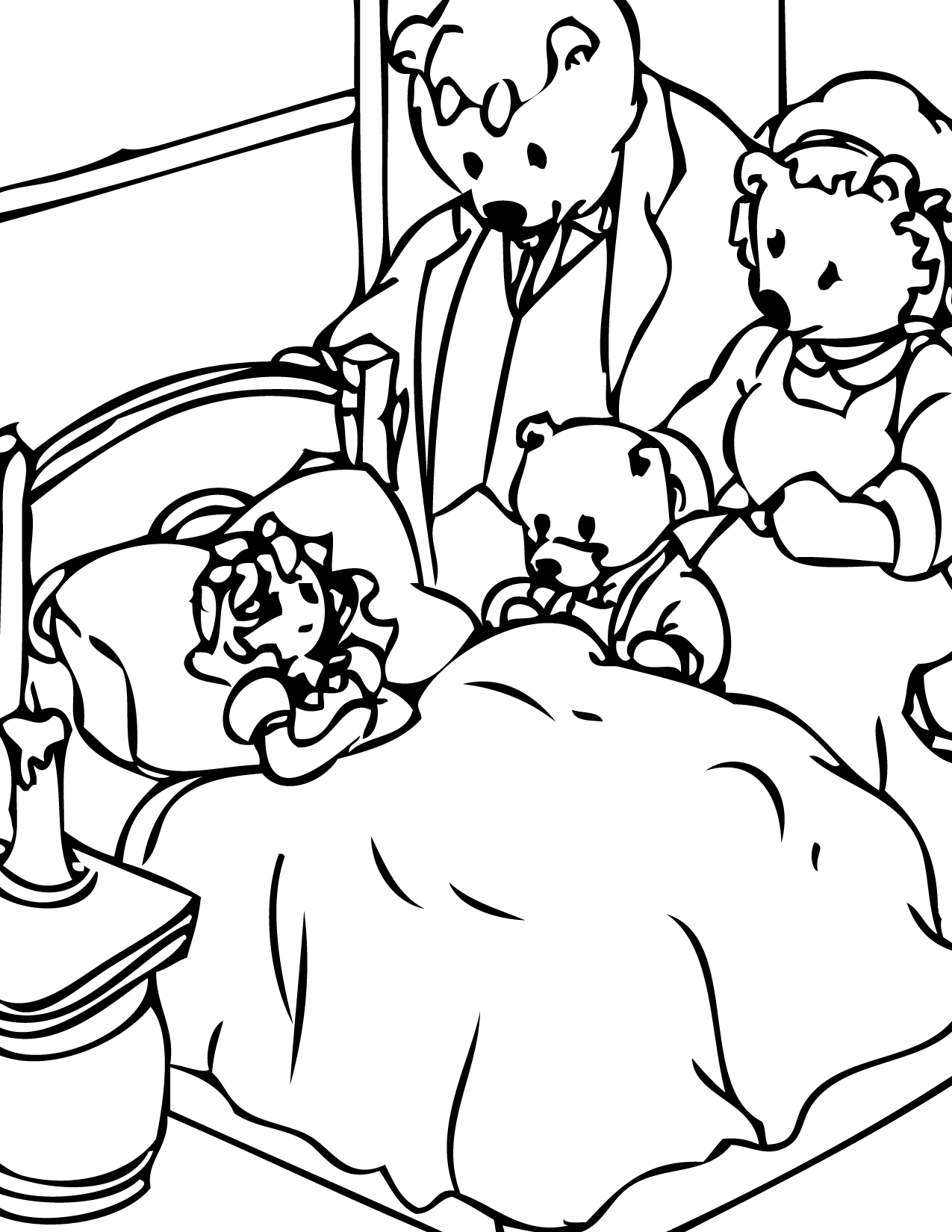 1275x1650 Popular Three Little Bears Coloring Pages Bear