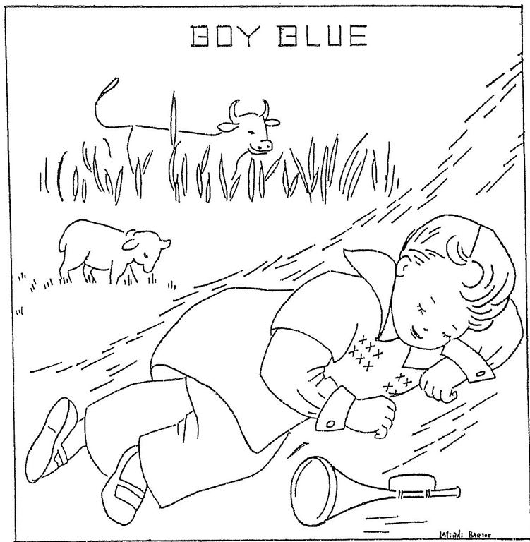 751x768 Little Boy Blue Embroidery Embroidery And Pre School