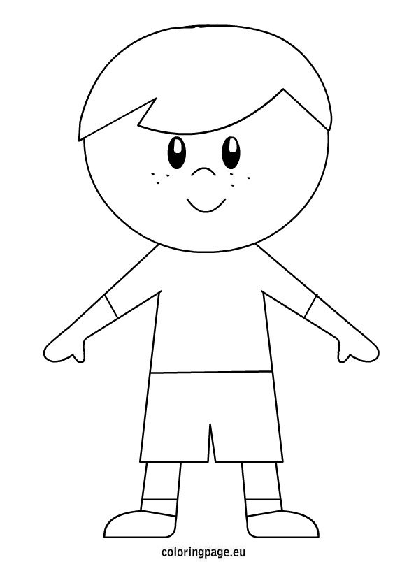 595x804 Little Boy Coloring Page Appealing Little Boy Coloring Pages 11