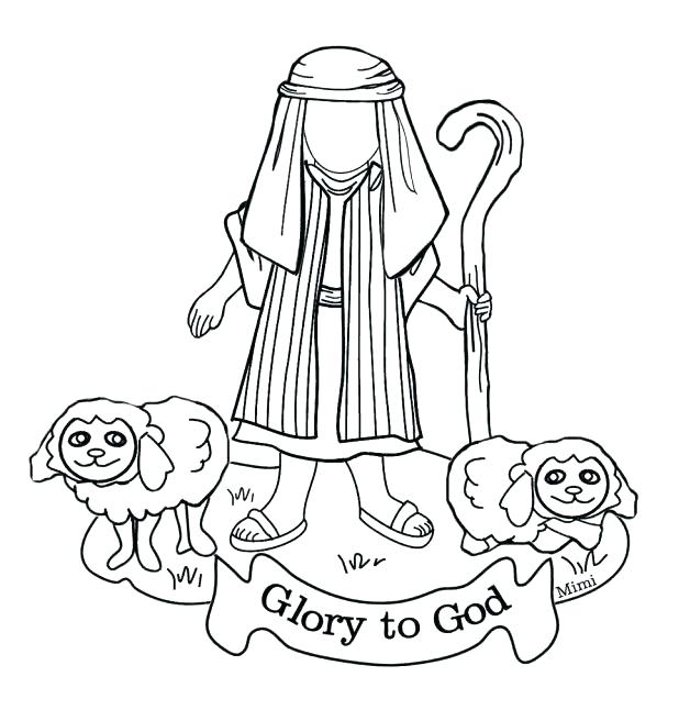 618x656 Boy Coloring Page The Shepherd Boy Coloring Pages Bible Kids