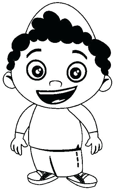 373x617 Coloring Page Boy