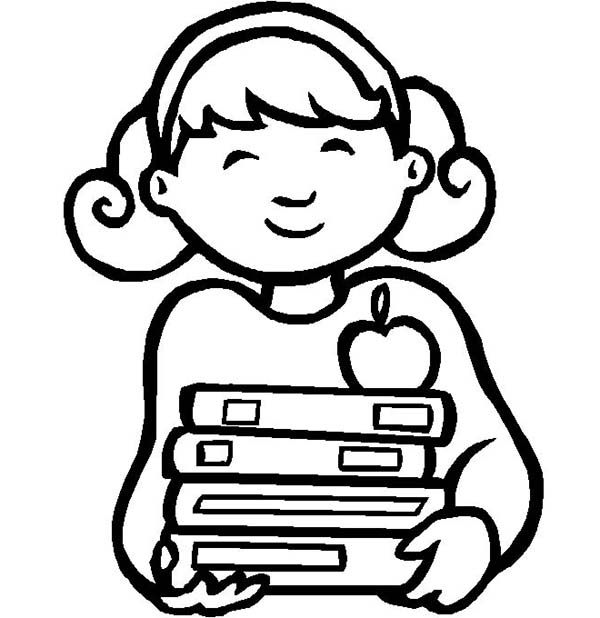 600x618 Awesome To Do Little Girl Coloring Pages This Is So Happy On First