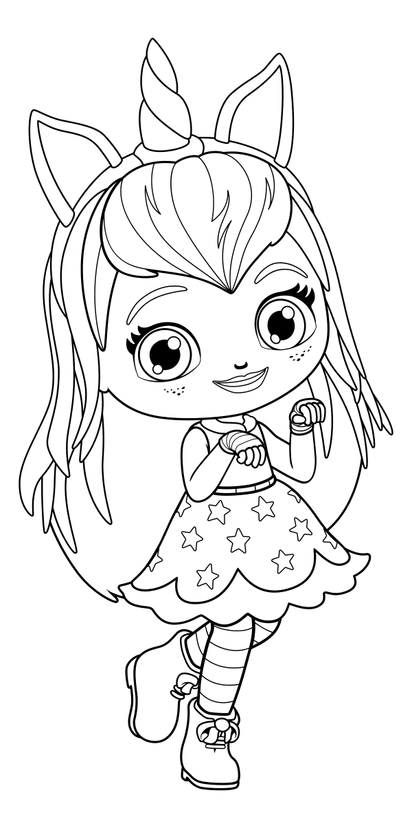 600x1204 Hazel Little Charmers Coloring Page