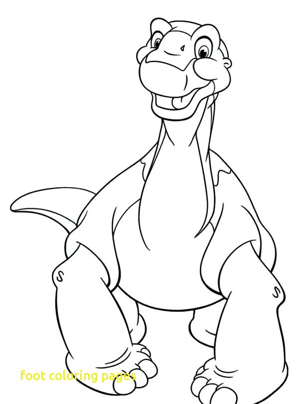 600x811 Foot Coloring Pages