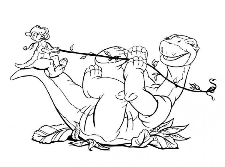 750x555 Land Before Time Coloring Pages
