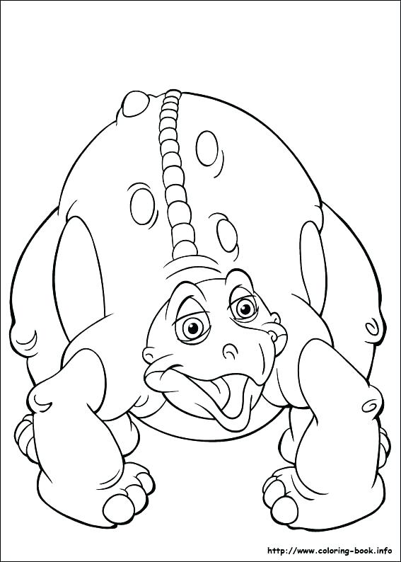 567x794 Dinosaur Feet Coloring Pages 1 2 3 4 N 3 4 Land Before Time