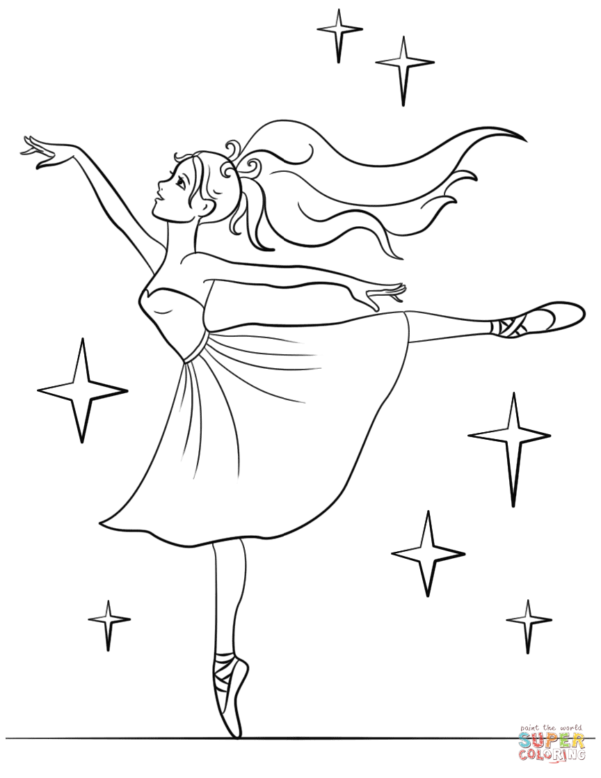 864x1118 Ballerina Coloring Pages With Ballet Coloring For Kids