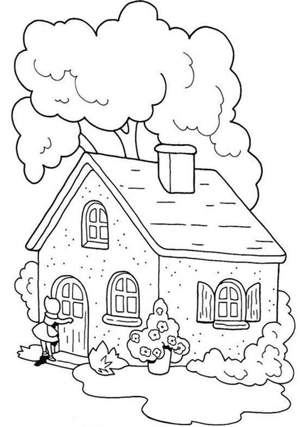 Little House Coloring Pages