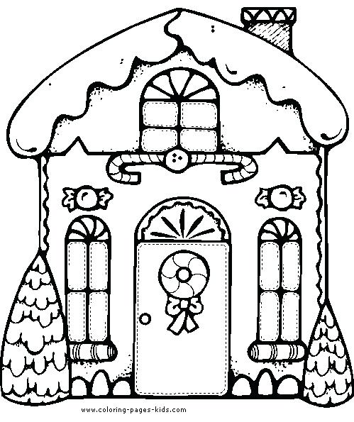 499x595 House Color Page Little House Full House Color Pages