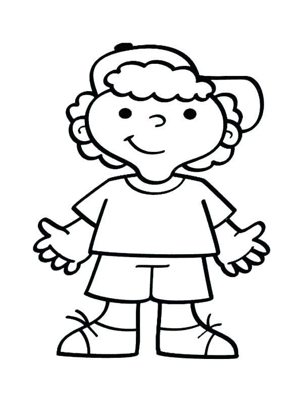 600x796 Coloring Page Boy Coloring Pages Boy Printable In Snazzy Draw Kids