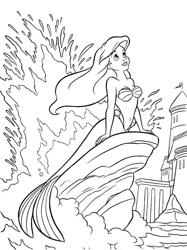 615x820 Little Mermaid 2 Coloring Pages Coloring Page Mermaid Little
