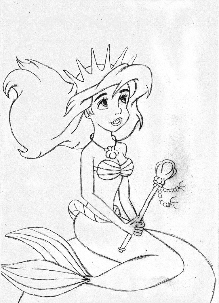 761x1051 The Little Mermaid 2 Melody Little Mermaid 2 Coloring Pages