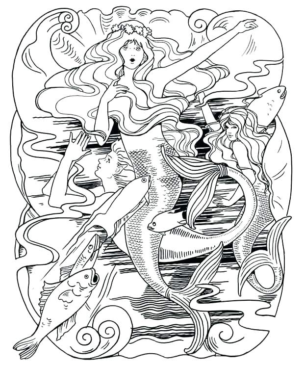 620x744 Little Mermaid 2 Coloring Pages