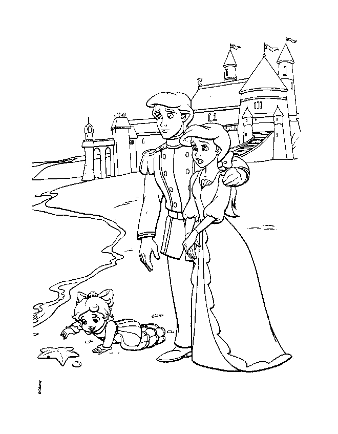 660x847 The Little Mermaid 2 Melody Coloring Pages Coloring Page Zone