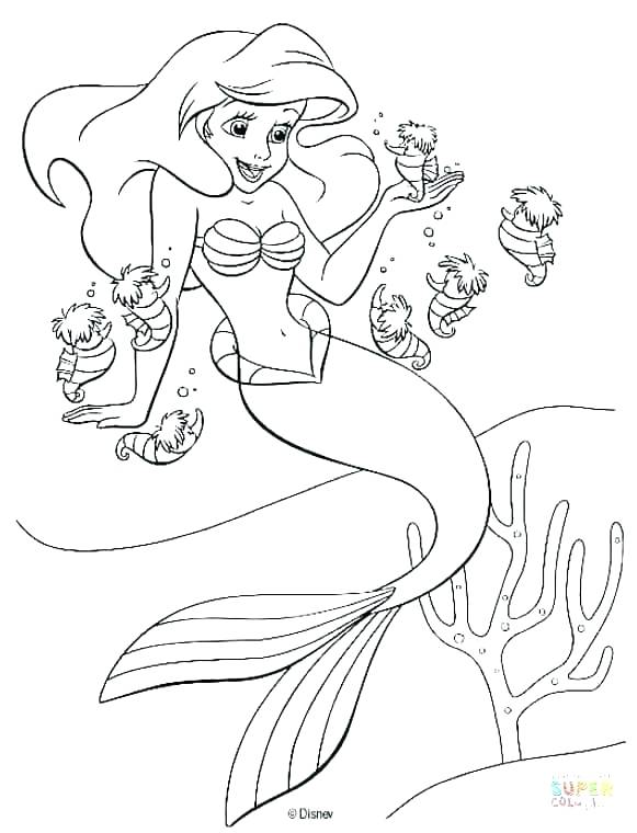581x760 Coloring Pages Little Mermaid Little Mermaid 2 Coloring Pages