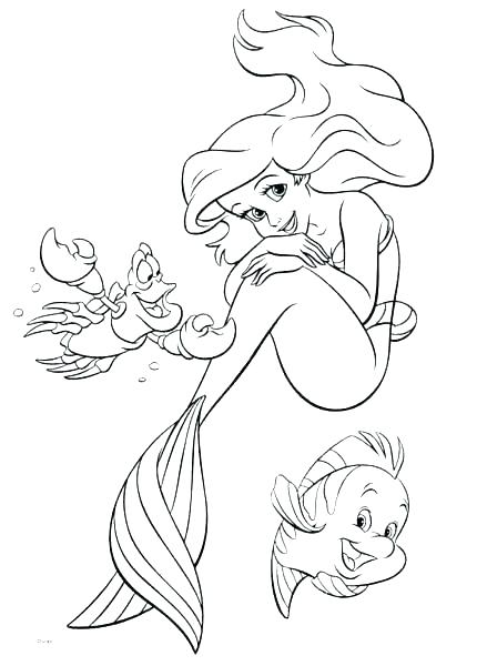 439x600 Coloring Pages The Little Mermaid Coloring Page Little Mermaid