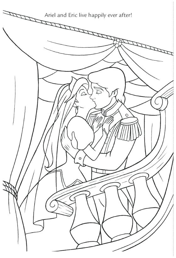 560x821 Ariel Wedding Coloring Pages Little Mermaid Coloring Pages