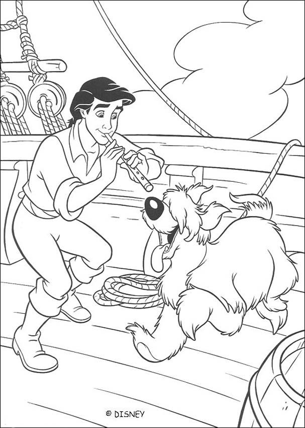 607x850 The Little Mermaid Coloring Pages