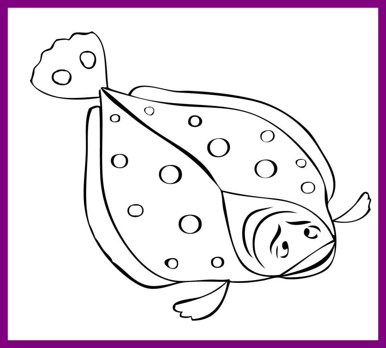 Little Mermaid Flounder Coloring Pages