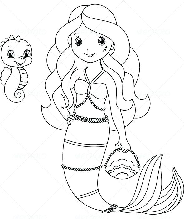 Little Mermaid Melody Coloring Pages_