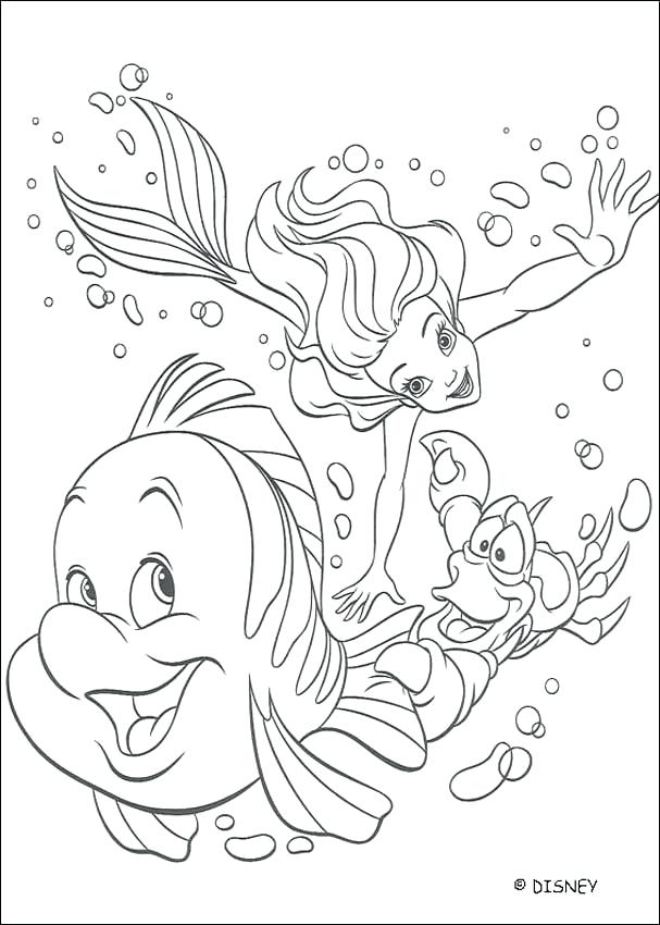 607x850 Little Mermaid Coloring Book In Addition To Coloring Book